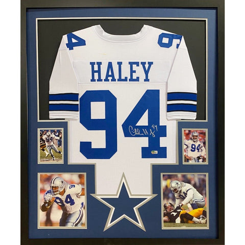 Charles Haley Autographed Signed Framed Dallas Cowboys Jersey BECKETT BAS