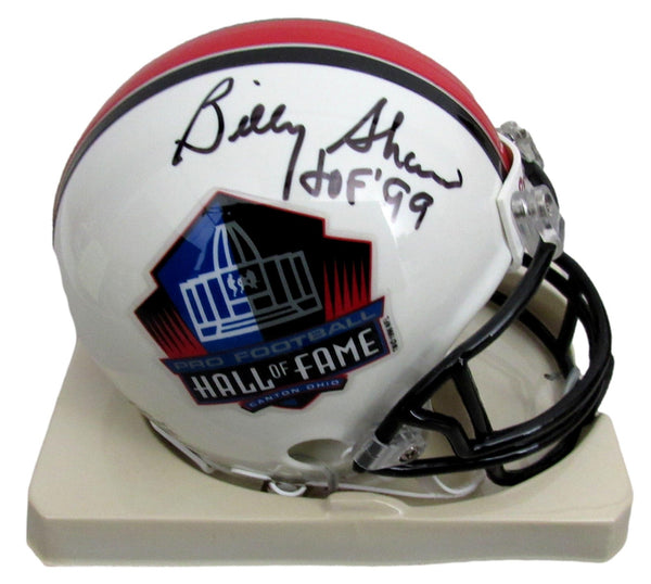 Billy Shaw HOF Signed/Inscribed HOF Logo Mini Football Helmet JSA 213132