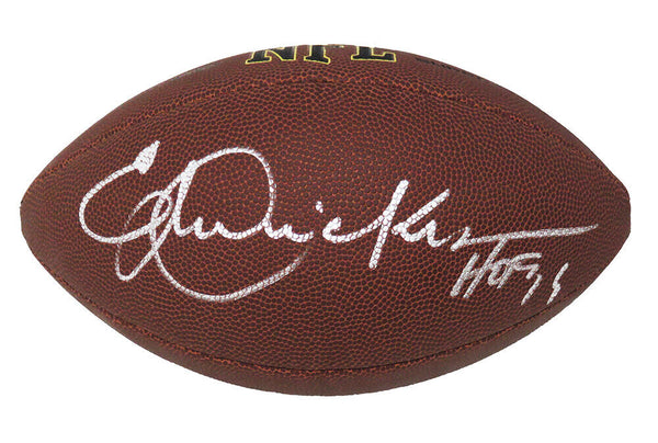Eric Dickerson (Rams) Signed Wilson Super Grip Full Size NFL Football w/HOF - SS