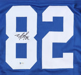 Mario Manningham Signed New York Giants Jersey (Beckett) Ex Michigan Receiver