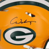 Christian Watson Green Bay Packers Signed Riddell Speed Authentic Helmet