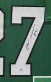 FRAMED PHILADELPHIA EAGLES QUINYON MITCHELL AUTOGRAPHED SIGNED JERSEY JSA COA