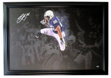 Saquon Barkley Penn State Autographed 24x36 Canvas Photo Framed PSA/DNA 203369
