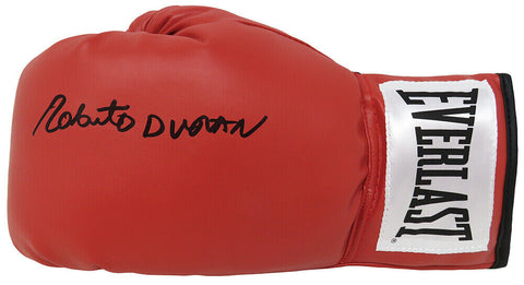 Roberto Duran Signed Everlast Red Full Size Boxing Glove - (SCHWARTZ SPORTS COA)