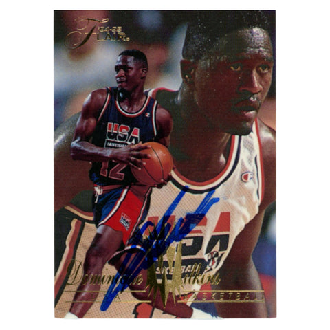 Dominique Wilkins Autographed 1994 Flair #172 Trading Card Beckett 54118