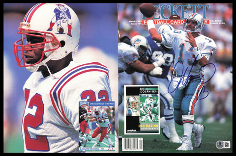 Dan Marino Autographed Beckett Magazine Cover Miami Dolphins Beckett QR #BS36777