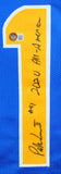 Patrick Jones Autographed Blue Style Jersey w/ Insc- Beckett W Hologram *Black