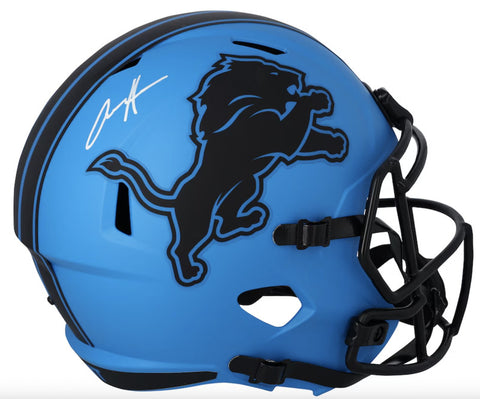Aidan Hutchinson Autographed Detroit Lions RAVE Full Size Speed Helmet Fanatics