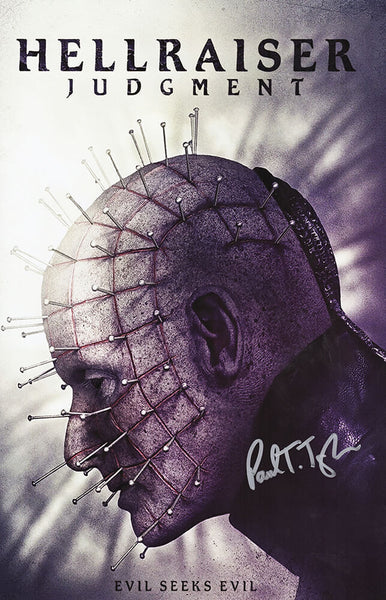 Paul T. Taylor Signed Hellraiser Judgement 11x17 Movie Poster - (SCHWARTZ COA)