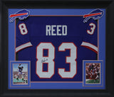 Andre Reed Authentic Signed Blue Pro Style Framed Jersey Autographed JSA Witness