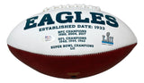Nakobe Dean Signed Philadelphia Eagles Logo Football PSA/DNA
