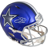 Emmitt Smith Autographed Dallas Cowboys Authentic Flash Helmet Beckett 49570