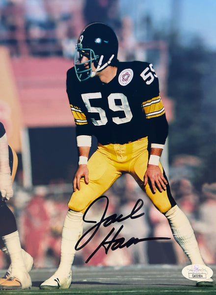 Jack Ham Autographed 8x10 Photo -- Pittsburgh Steelers | JSA COA