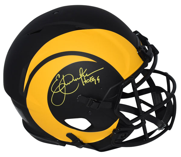ERIC DICKERSON SIGNED LOS ANGELES RAMS ECLIPSE AUTHENTIC SPEED HELMET BECKETT