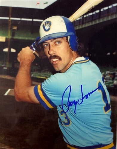 Brewers Catcher RAY FOSSE Signed 8x10 Photo #2 AUTO - 1978-79