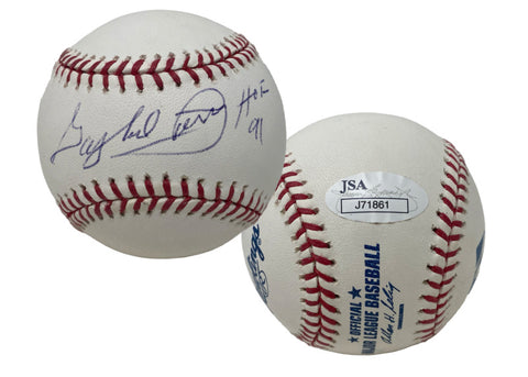 Gaylord Perry Autographed "HOF 91" Official Major League Baseball JSA