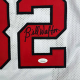 Autographed/Signed Bill Walton Portland White Basketball Jersey JSA COA