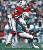 Ronnie Lippett Signed New England Patriots Jersey Inscribed "85 AFC Champs"(JSA)