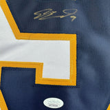 Framed Autographed/Signed Sam Bennett 35x39 Florida White Jersey JSA COA
