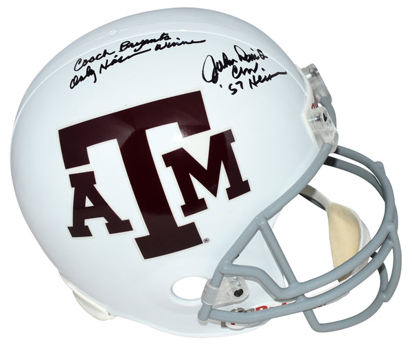 JOHN DAVID CROW SIGNED TEXAS A&M AGGIES FULL SIZE HELMET + BRYANT'S ONLY HEISMAN