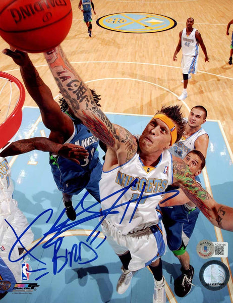 Chris Anderson Autographed Denver Nuggets 8x10 Photo Bird Beckett 50523