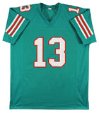 Dolphins Dan Marino Authentic Signed Teal Pro Style Jersey BAS
