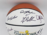 1978-79 NBA Champions Sonics Autographed Basketball 9 Sigs (Smudged) MCS 70320