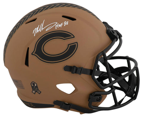 Mike Singletary Signed Bears 2023 SALUTE Riddell F/S Rep Helmet w/HOF - (SS COA)