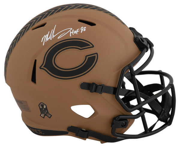 Mike Singletary Signed Bears 2023 SALUTE Riddell F/S Rep Helmet w/HOF - (SS COA)