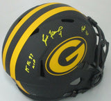 Packers BRETT FAVRE Signed Full Size Replica ECLIPSE Helmet AUTO w/ 2 Scripts