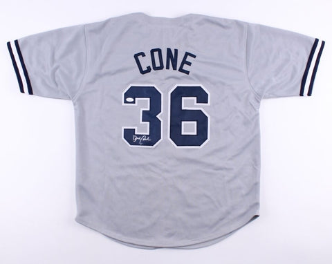 David Cone Signed Yankees Jersey (JSA COA) 5xWorld Series Champ 92, 96, 98-2000