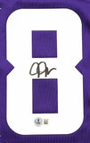 Justin Jefferson Minnesota Vikings Signed Purple Nike Game Jersey BAS Beckett