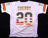 Deron Cherry Signed Kansas City Chiefs All American Jersey (PSA) 6xPro Bowl D.B.