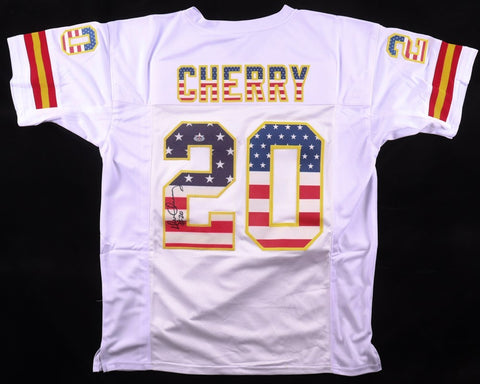 Deron Cherry Signed Kansas City Chiefs All American Jersey (PSA) 6xPro Bowl D.B.