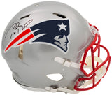 TOM BRADY AUTOGRAPHED PATRIOTS FULL SIZE AUTH SPEED HELMET FANATICS 202345
