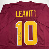 Autographed/Signed Sam Leavitt Arizona State Maroon College Jersey Beckett COA