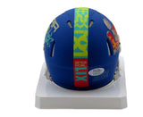 Quinyon Mitchell Signed/Auto Blue Super Bowl LIX Mini Helmet Eagles PSA 192757