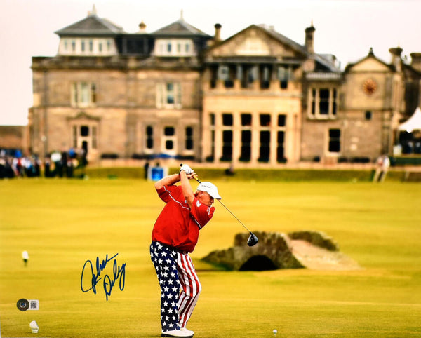 John Daly Autographed 16x20 The Open St. Andrews Photo -Beckett W Hologram *Blue