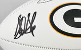 Sterling Sharpe Autographed Green Bay Packers Logo Football HOF Beckett W Holo