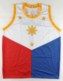Manny Pacquiao Signed Filipino Flag Jersey (Pacquiao COA) Team Kia / Mahindra