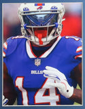 Stefon Diggs Signed 35x43 Framed Buffalo Bills Jersey (Beckett) All Pro Receiver