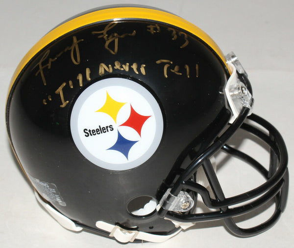 Frenchy Fuqua Signed Steelers Mini-Helmet Inscribed "I'll Never Tell" (TSE COA)