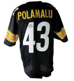 Troy Polamalu HOF Signed Pittsburgh Steelers Custom Football Jersey JSA 207784