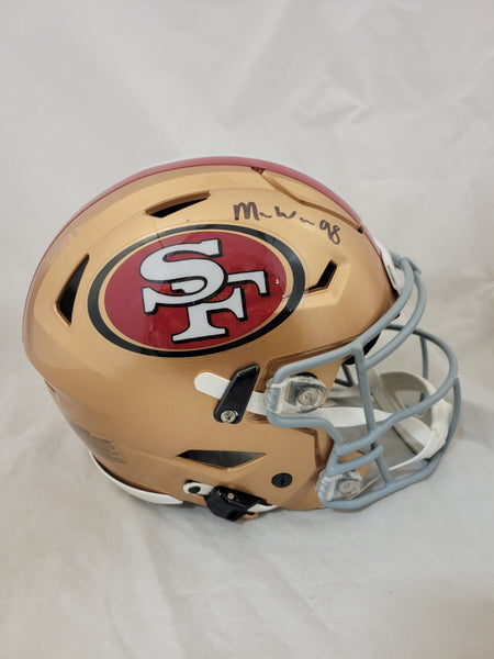 MYKEL WILLIAMS SIGNED SAN FRANCISCO 49ERS SPEEDFLEX AUTHENTIC HELMET BECKETT QR