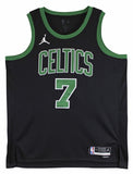 Celtics Jaylen Brown Signed Black Nike Jordan Brand Statement Ed Jersey BAS Wit