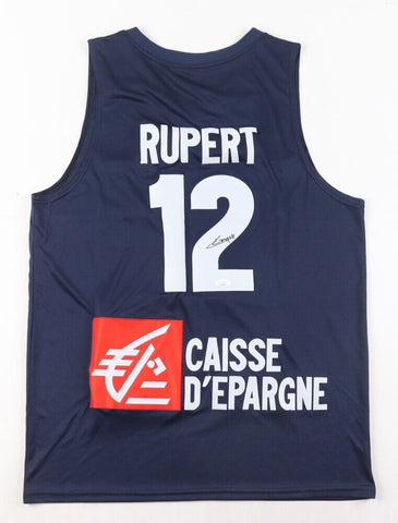 Rayan Rupert Signed Team France Jersey / 2023 Draft Pick Portland Trailblazers