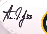 Aaron Jones Autographed Green Bay Packers Logo Football-Beckett W Hologram
