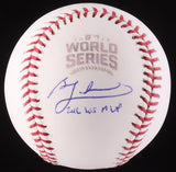 Ben Zobrist Signed 2016 World Series Baseball (Beckett) Chicago Cubs Utility Man