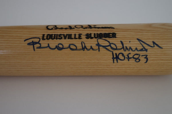 Brooks Robinson Signed LS Baseball Bat "HOF 83" Inscription Sports Memorabilia
