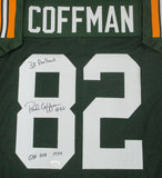 Packers PAUL COFFMAN Signed Custom Replica Jersey AUTO w/ 2 Scripts - JSA
